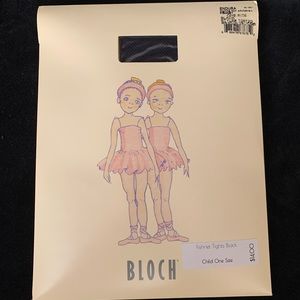 BLOCH Endura Girls Fishnet Footed Tights BLACK